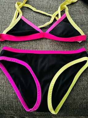 Salt + Cove Neon Bikini
Black, Yellow, Pink